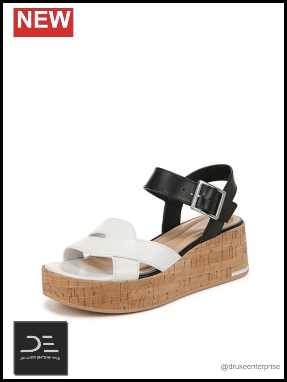 Franco Sarto Women's Tilly Espadrille Wedge Sandals Leather T-Strap Platform